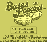Bases Loaded screenshot 3 for GameBoy